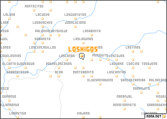 map of Los Higos