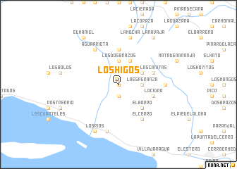 map of Los Higos