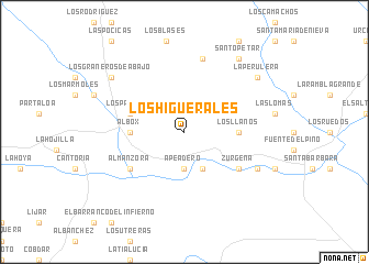 map of Los Higuerales