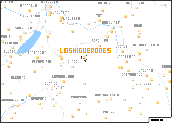 map of Los Higuerones