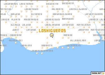 map of Los Higüeros