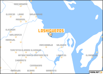 map of Los Higueros