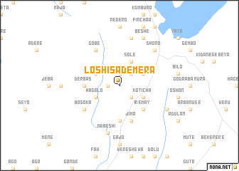 map of Loshīsa Demera