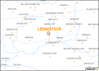 map of Loshkayeva