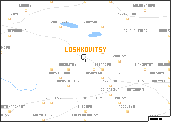 map of Loshkovitsy