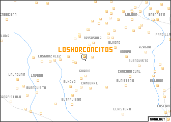 map of Los Horconcitos