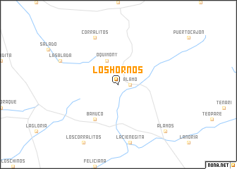 map of Los Hornos