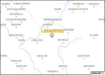 map of Los Hornos