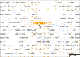 map of Los Hozaderos