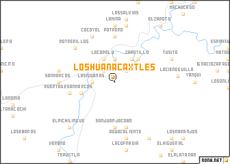 map of Los Huanacaxtles