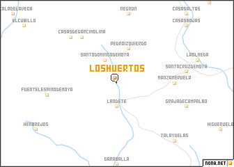 map of Los Huertos