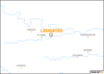 map of Los Huevos