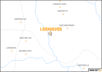 map of Los Huevos