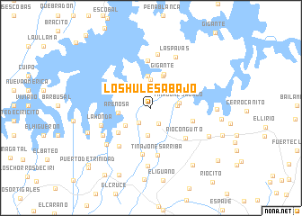 map of Los Hules Abajo