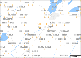 map of Loshult