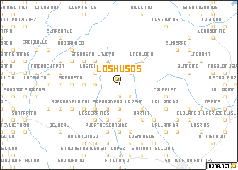 map of Los Husos