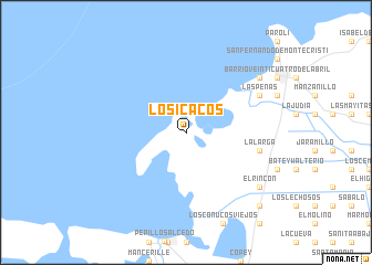 map of Los Icacos