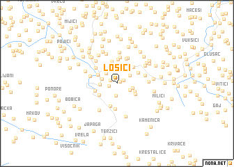 map of Losići