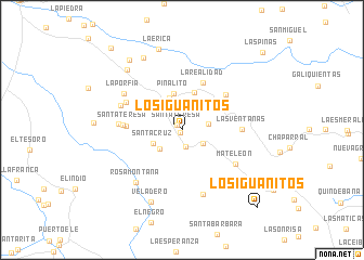 map of Los Iguanitos