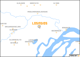 map of Los Indios