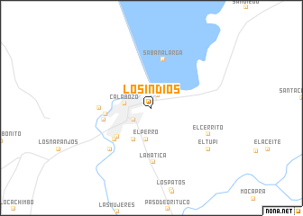 map of Los Indios