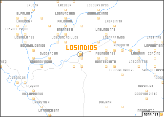 map of Los Indios