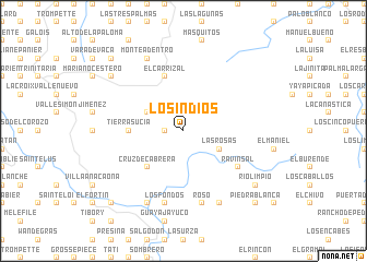 map of Los Indios