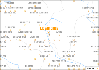 map of Los Indios