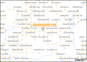 map of Los Infiernitos