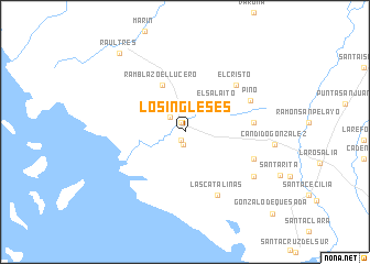map of Los Ingleses