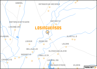 map of Los Inguensos