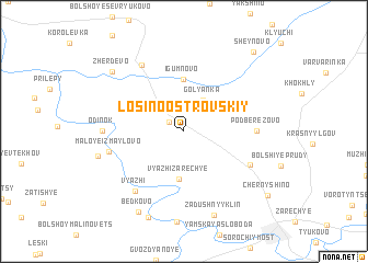 map of Losinoostrovskiy