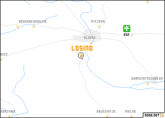 map of Łosino