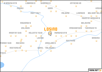 map of Losino