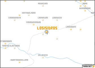 map of Los Isidros