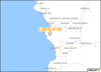 map of Los Islotes