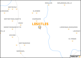 map of Los Ixtles