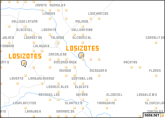 map of Los Izotes