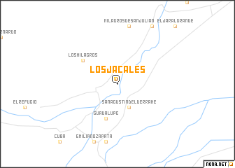 map of Los Jacales