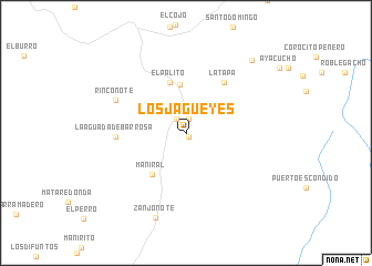 map of Los Jagüeyes
