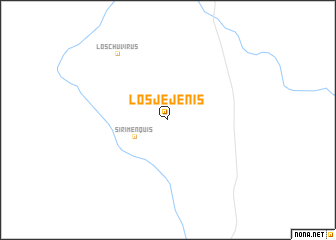 map of Los Jejenis