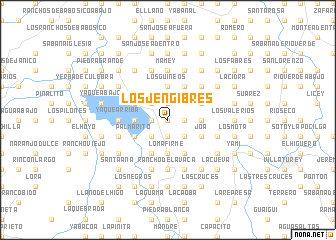 map of Los Jengibres