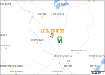 map of Los Jericós