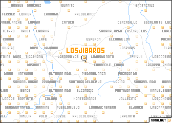 map of Los Jíbaros