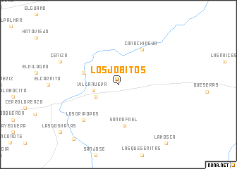 map of Los Jobitos