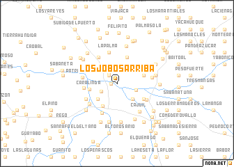 map of Los Jobos Arriba