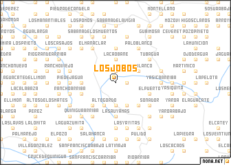 map of Los Jobos