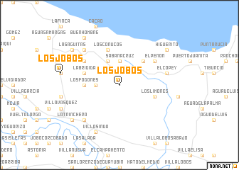 map of Los Jobos