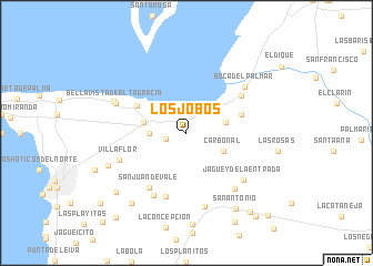 map of Los Jobos