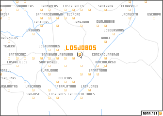 map of Los Jobos